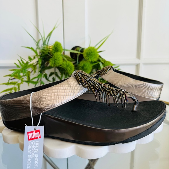 Fitflop Cha Cha Wedge Sandal SIZE US10 - Picture 2 of 9